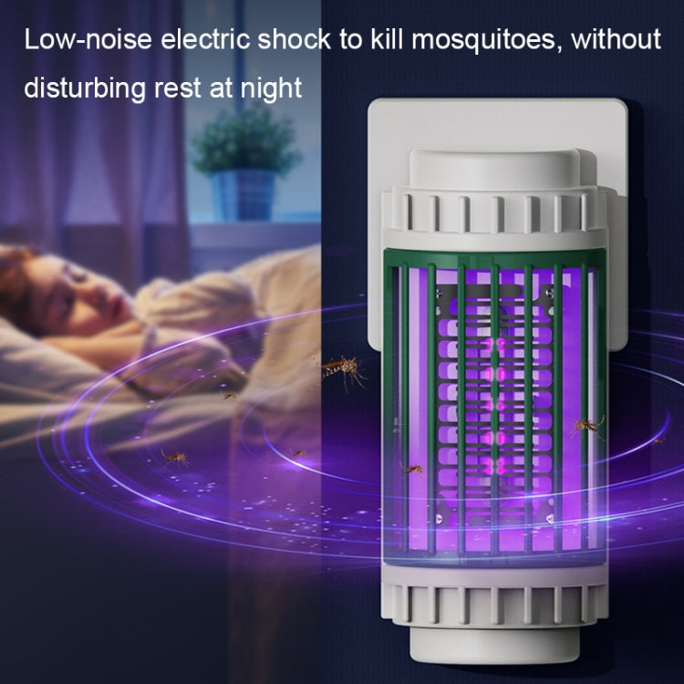 LED-UV Purple Light Wave Electric Shock Mosquito Killer Lamp Mini Plug-In Mosquito Repellent, CN Plug(Green) - free shipping - PMC TechLife - Order now!