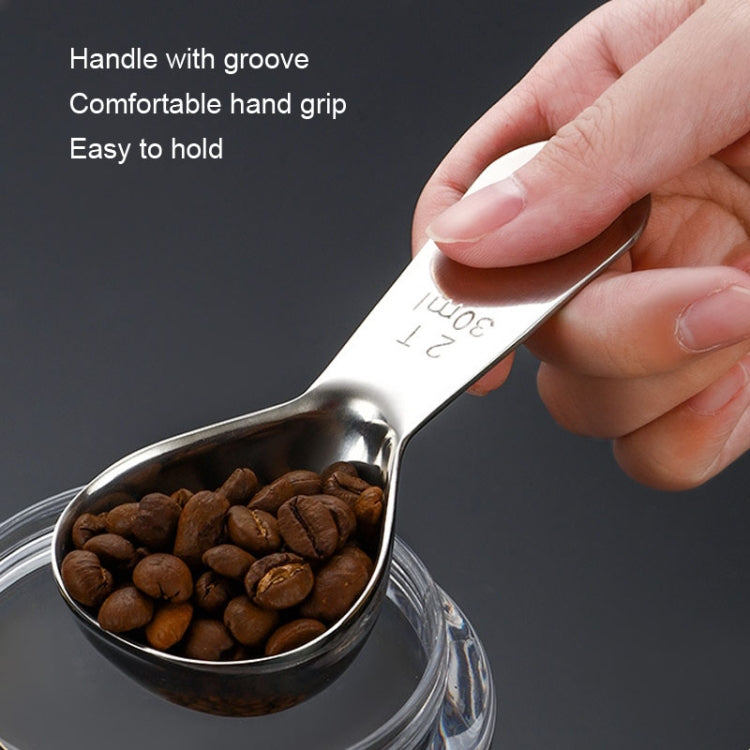 15ml 304 Stainless Steel Thickened Coffee Spoon With Scale Measuring Bean Spoon, Color: Rose Gold - free shipping - PMC TechLife - Order now!