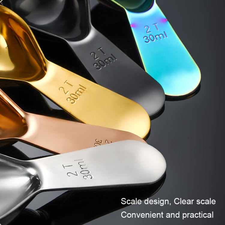 30ml 304 Stainless Steel Thickened Coffee Spoon With Scale Measuring Bean Spoon, Color: Colorful - free shipping - PMC TechLife - Order now!