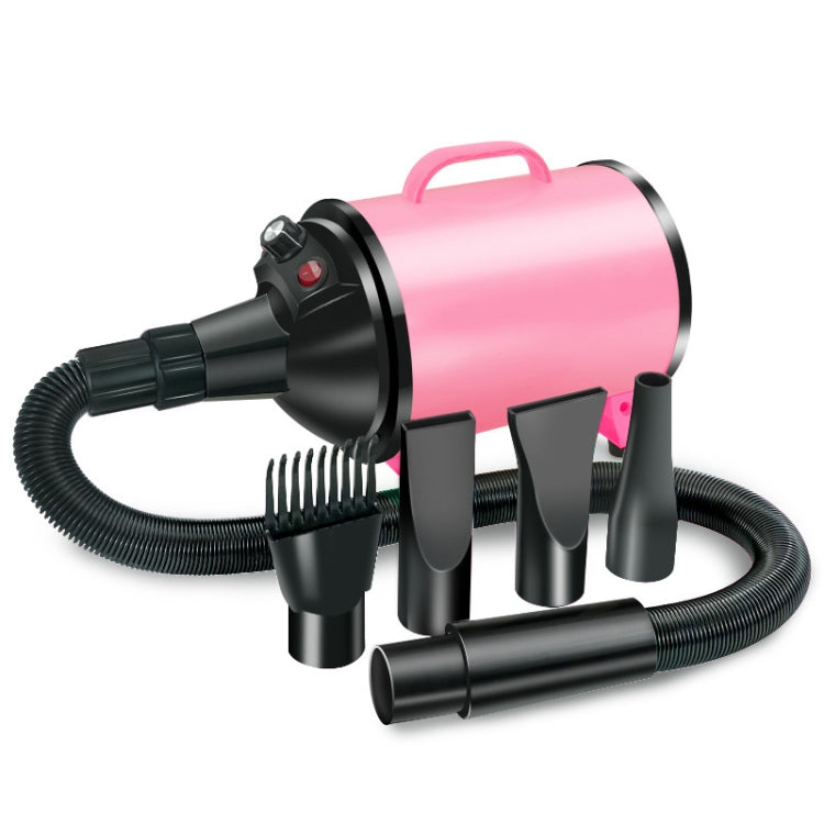 2100W Dog Dryer Stepless Speed Pet Hair Blaster Pet Water Blower 110V US Plug(Black Pink) - Blower & Drying by PMC TechLife | Online Shopping South Africa | PMC TechLife | Buy Now Pay Later Mobicred