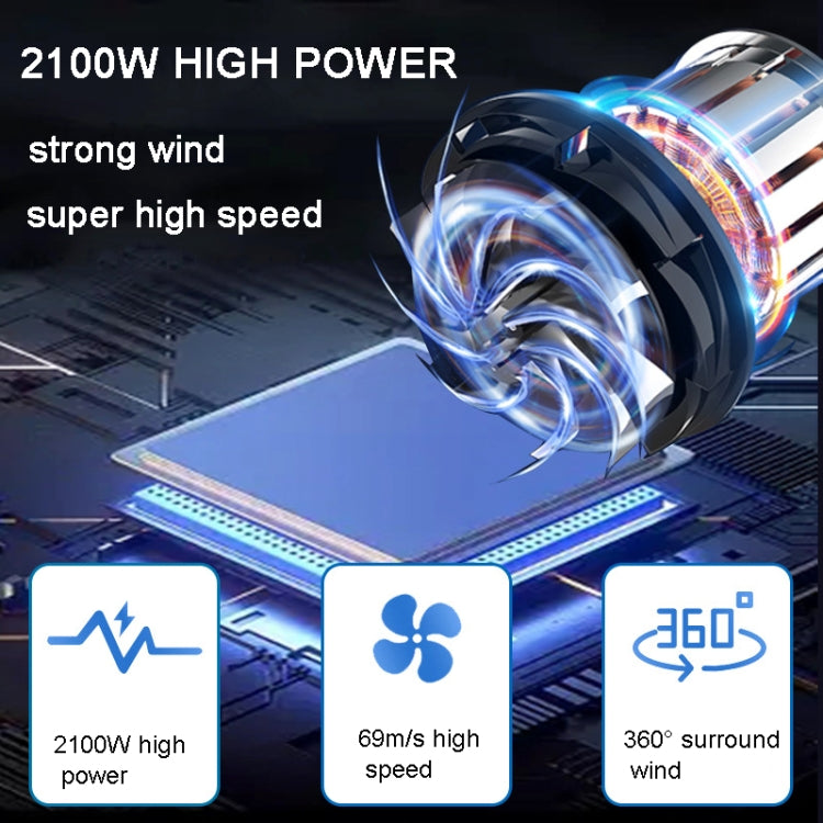 2100W Dog Dryer Stepless Speed Pet Hair Blaster Pet Water Blower 110V US Plug(Pure Yellow) - Blower & Drying by PMC TechLife | Online Shopping South Africa | PMC TechLife | Buy Now Pay Later Mobicred