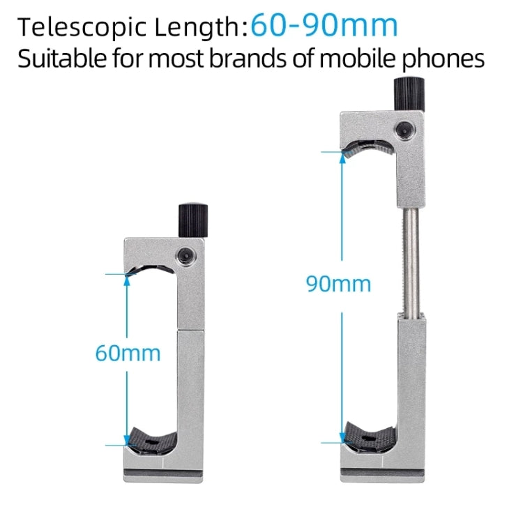 XILETU XJ-8 Aluminum Alloy Camera Head Tripod Mobile Phone Clip(Red) - Other Accessories by XILETU | Online Shopping South Africa | PMC TechLife | Buy Now Pay Later Mobicred