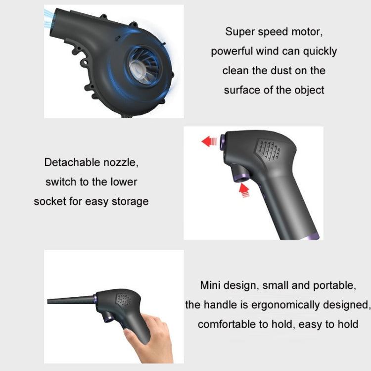15000mAh Rechargeable Dust Blower Keyboard Case Cleaning Wind Blower - Vacuum Cleaner by PMC TechLife | Online Shopping South Africa | PMC TechLife | Buy Now Pay Later Mobicred