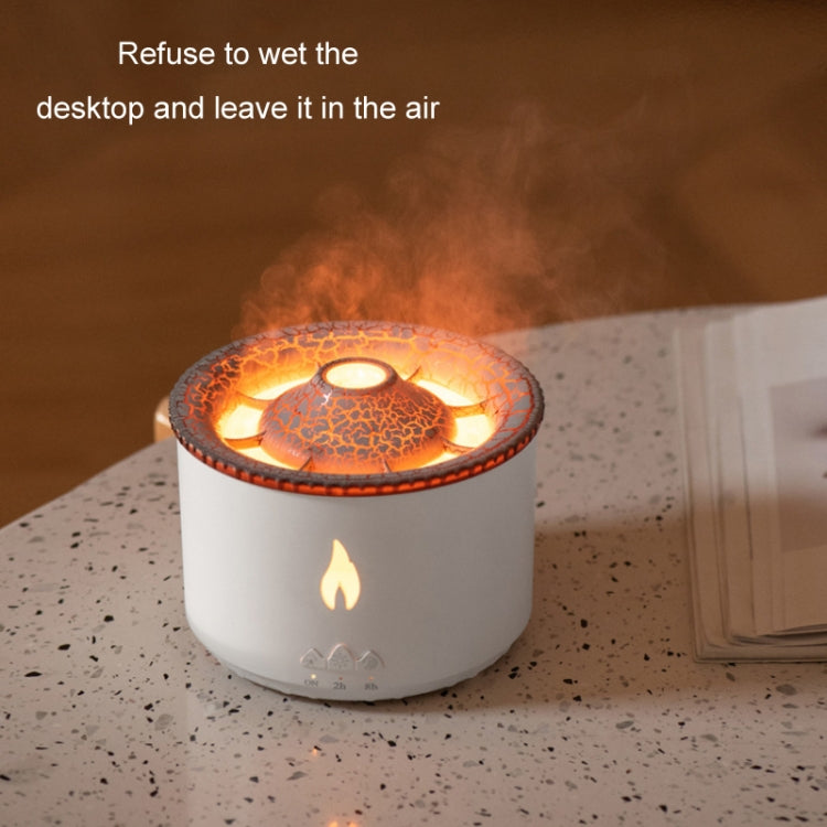Volcanic Essential Oil Aroma Diffuser Ultrasonic Air Humidifier, Model: Monochrome(UK Plug) - free shipping - PMC TechLife - Order now!