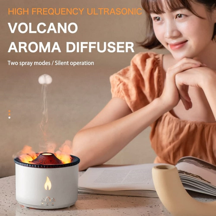 Volcanic Essential Oil Aroma Diffuser Ultrasonic Air Humidifier, Model: Monochrome(US Plug) - free shipping - PMC TechLife - Order now!