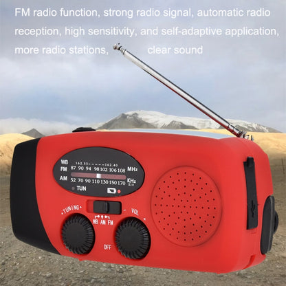 HanRongda HRD-902 Disaster Prevention and Emergency Solar Charging Lighting Mobile Portable Radio(Red) - Radio Player by HanRongda | Online Shopping South Africa | PMC Jewellery | Buy Now Pay Later Mobicred