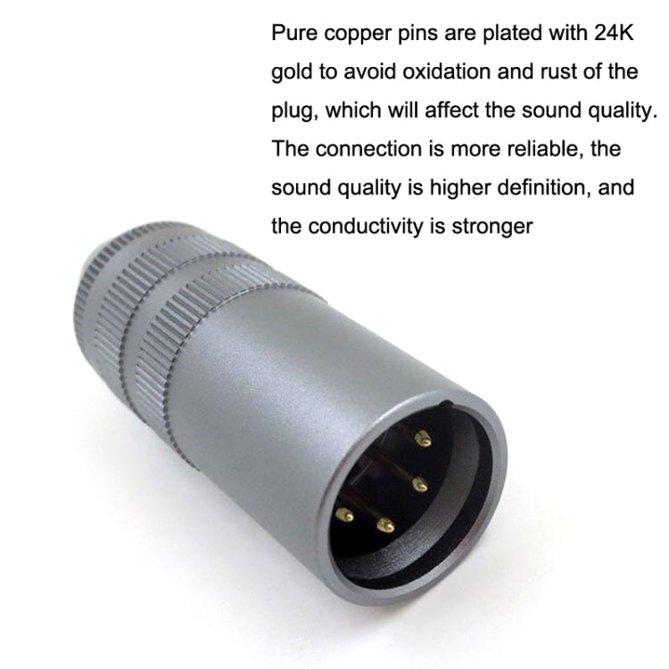 4 Core XLR to 3.5mm Amplifier Balance Female Headphone Adapter - free shipping - PMC Jewellery - Order now!