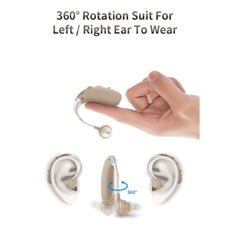 USB Charging Earhook Noise Reduction Hearing Aid Sound Amplifier(Blue) - Hearing Aids by PMC TechLife | Online Shopping South Africa | PMC TechLife