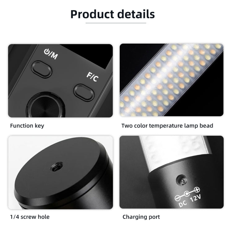 Pixel S24 RGB Fill Light Rod Handheld Portable Color Icelet Outdoor Videos Live Broadcast Studio Camera Stick Lamp(Standard Set+US Plug Adapter) - free shipping - PMC TechLife - Order now!