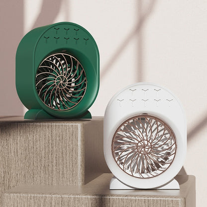 USB Spray Humidification Air Conditioning Fan Small Portable Desktop Air Cooler, Style: Plug-in (White) - Electric Fans by PMC Jewellery | Online Shopping South Africa | PMC Jewellery | Buy Now Pay Later Mobicred