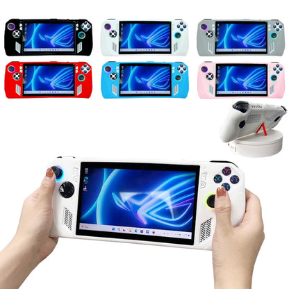 For ASUS ROG Ally Handheld Game Console Silicone Drop-proof Protective Case All-inclusive Case(White) - Accessories by PMC Jewellery | Online Shopping South Africa | PMC Jewellery