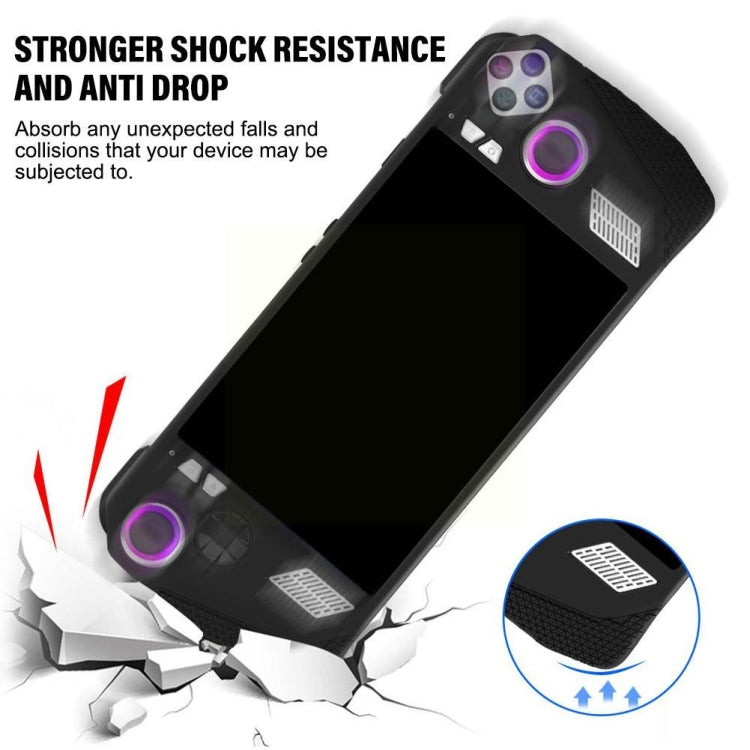 For ASUS ROG Ally Handheld Game Console Silicone Drop-proof Protective Case All-inclusive Case(White) - Accessories by PMC Jewellery | Online Shopping South Africa | PMC Jewellery