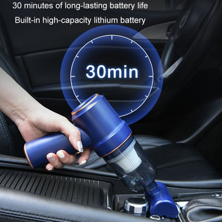 Wireless Car High Power Charging Mini Car Vacuum Cleaner, Color: Upgraded Black USB Cable - Vacuum Cleaner by PMC Jewellery | Online Shopping South Africa | PMC Jewellery