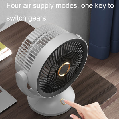 Desktop Air Circulation Upright Night Light Fan Household Rotatable Turbo Fan, Style: Plug-in Model - Electric Fans by PMC Jewellery | Online Shopping South Africa | PMC Jewellery | Buy Now Pay Later Mobicred