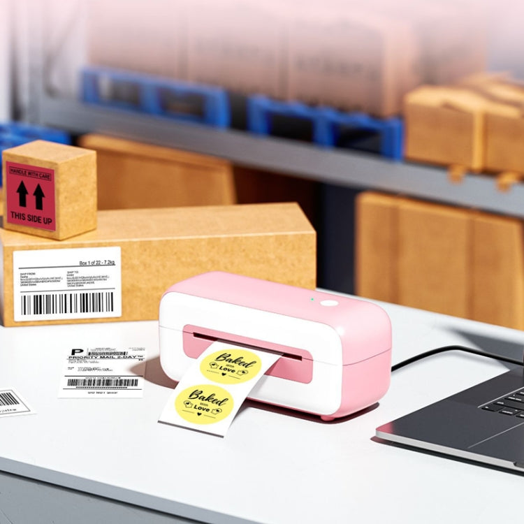Phomemo PM246S Address Label Printer Thermal Paper Express E-Manifest Printer, Size: US(Pink) - free shipping - PMC TechLife - Order now!