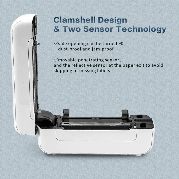 Phomemo PM246S Address Label Printer Thermal Paper Express E-Manifest Printer, Size: US(White) - free shipping - PMC TechLife - Order now!