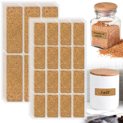 Small Cork 1bag Non-Marking Marker Stickers Kitchen Classification Waterproof Oilproof Self-Adhesive Vintage Label Stickers - Printer Paper & Stickers by PMC Jewellery | Online Shopping South Africa | PMC Jewellery