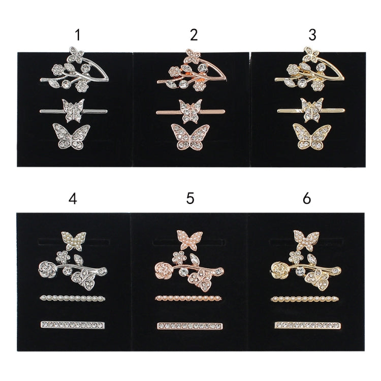 3pcs/Set Smart Watch Silicone Watch Band Decorative Ring Butterfly Buckle Watch Band Decorations(2) - free shipping - PMC TechLife - Order now!