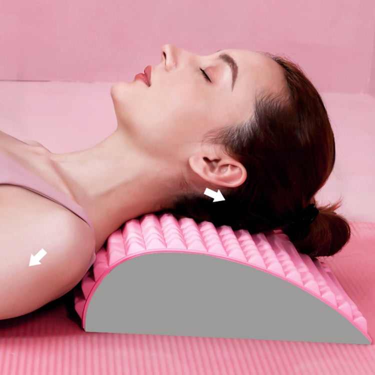 Lumbar Relaxing Massager Spinal Corrective Stretch Exercise Aid, Specification: Solid Color (Gray) - free shipping - PMC TechLife - Order now!