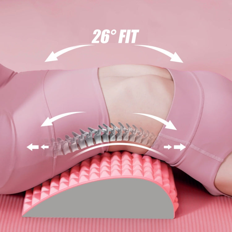 Lumbar Relaxing Massager Spinal Corrective Stretch Exercise Aid, Specification: Solid Color (Blue) - free shipping - PMC TechLife - Order now!