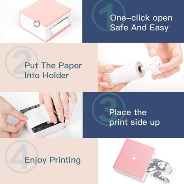 Phomemo M02-BK Pocket Small Bluetooth Portable Photo Thermal Label Wrong Question Printer - Printer by Phomemo | Online Shopping South Africa | PMC Jewellery | Buy Now Pay Later Mobicred