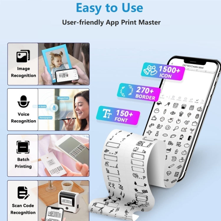 Phomemo M200 QR Code Tag Handheld Portable Bluetooth Thermal Label Printer(Black) - free shipping - PMC Jewellery - Order now!