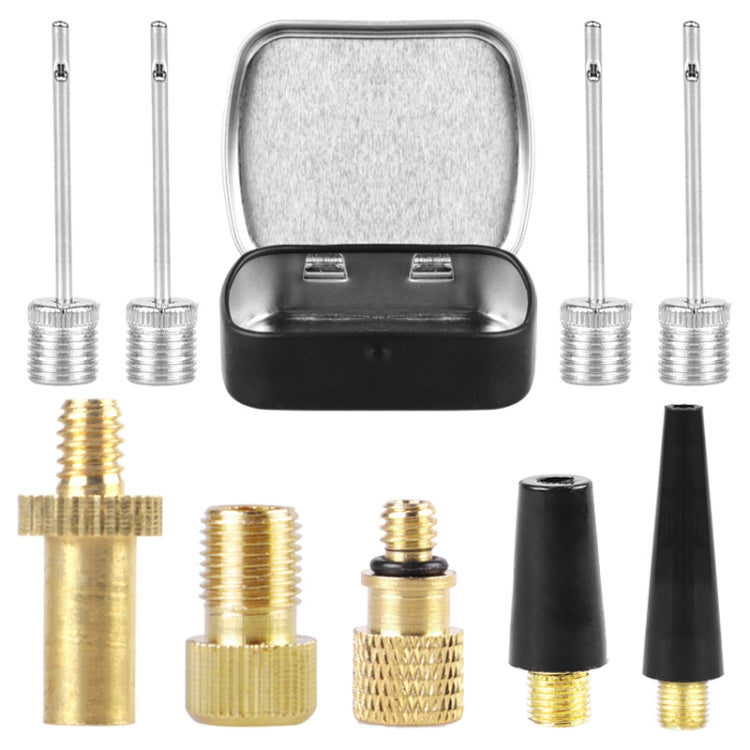9 in 1 SV/AV/DV Bicycle Valve Adapter Set Bike Ball Pump Accessories - Tire Valve Caps by PMc TechLife | Online Shopping South Africa | PMc TechLife | Buy Now Pay Later Mobicred