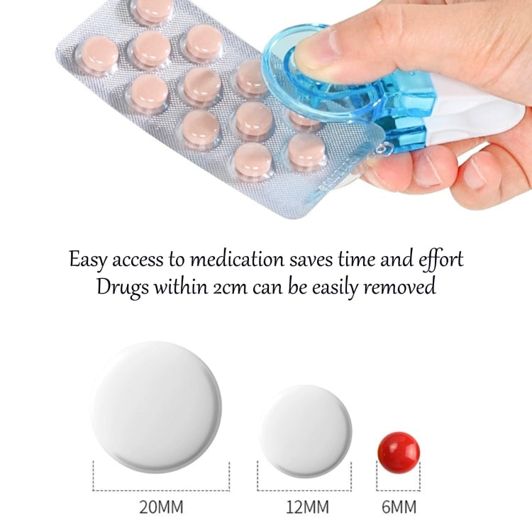 Portable Pill Taker Tablets Pills Blister Pack Opener Pills Box Case(Transparent) - Pill Boxes by PMC Jewellery | Online Shopping South Africa | PMC Jewellery