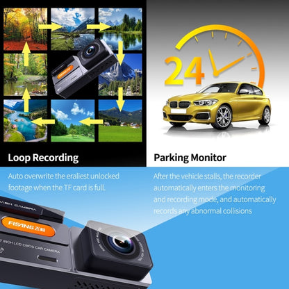 FISANG 2K HD Night Vision Car WIFI Car Driving Recorder, Style: Dual Recording 2K+720P - Car DVRs by FISANG | Online Shopping South Africa | PMC Jewellery | Buy Now Pay Later Mobicred