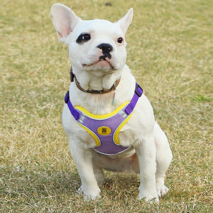 Pet Dog Harness Reflective Anti-break-off Vest-style Leash, Color: Mesh Orange(M) - Leashes by PMC Jewellery | Online Shopping South Africa | PMC Jewellery