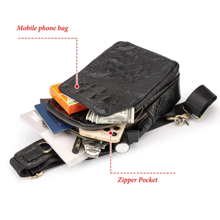 HUMERPAUL Men Shoulder Bag Leather Crossbody Bag(Black) - free shipping - PMC TechLife - Order now!