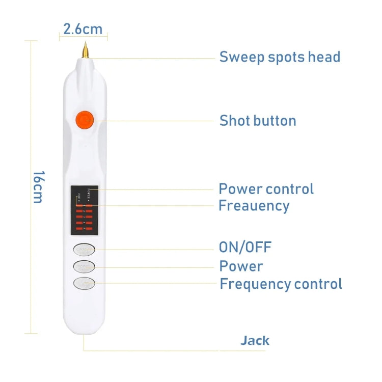 Spot Mole Pen Spot Removal Instrument Home Beauty Instrument, Spec: UK Plug-in Model(White) - free shipping - PMC TechLife - Order now!