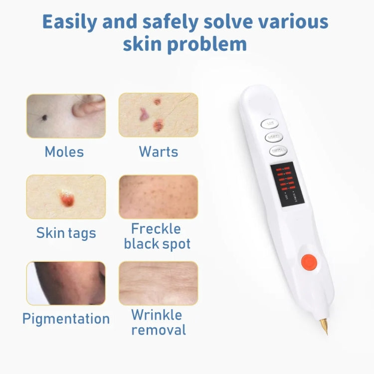 Spot Mole Pen Spot Removal Instrument Home Beauty Instrument, Spec: Plug-in Model EU(Silver) - free shipping - PMC TechLife - Order now!