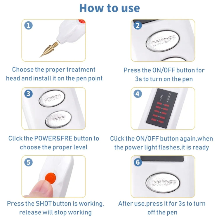 Spot Mole Pen Spot Removal Instrument Home Beauty Instrument, Spec: Plug-in Model EU(Silver) - free shipping - PMC TechLife - Order now!