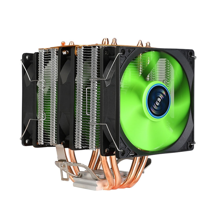 EVESKY 500 Desktop Computer 4 Copper Tube Mute CPU Cooling Fan, Color: No Light Three Fans - Fan Cooling by EVESKY | Online Shopping South Africa | PMC Jewellery | Buy Now Pay Later Mobicred