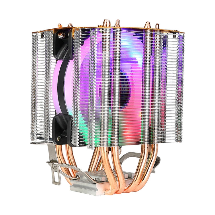 EVESKY 500 Desktop Computer 4 Copper Tube Mute CPU Cooling Fan, Color: Color Single Fan - Fan Cooling by EVESKY | Online Shopping South Africa | PMC Jewellery | Buy Now Pay Later Mobicred