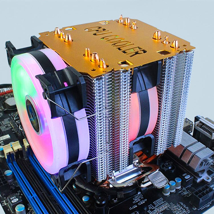 EVESKY 600 Desktop Computer 4 Copper Tube Mute CPU Cooling Fan, Color: Color Single Fan - free shipping - PMC Jewellery - Order now!