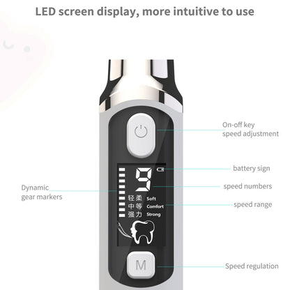 Ultrasonic Scaler Household Electric Dental Cleaner Tooth Scaling Machine(Enjoyment Version) - Oral Irrigators by PMC Jewellery | Online Shopping South Africa | PMC Jewellery | Buy Now Pay Later Mobicred