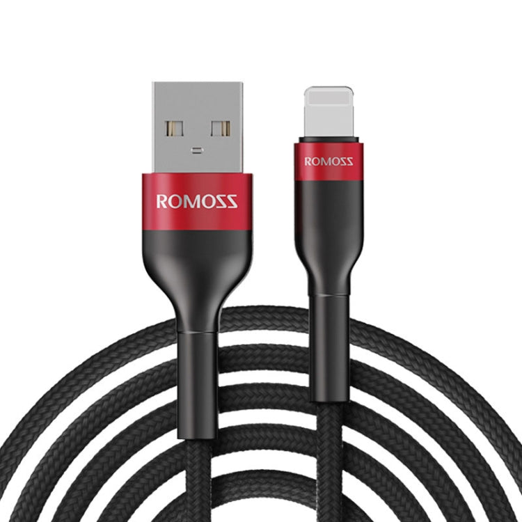 ROMOSS  CB12B 2.4A 8 Pin Fast Charging Cable For IPhone / IPad Data Cable 1.5m(Red Black) - Normal Style Cable by ROMOSS | Online Shopping South Africa | PMC Jewellery | Buy Now Pay Later Mobicred