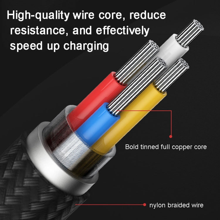 ROMOSS  CB12B 2.4A 8 Pin Fast Charging Cable For IPhone / IPad Data Cable 1m(Red Black) - Normal Style Cable by ROMOSS | Online Shopping South Africa | PMC Jewellery | Buy Now Pay Later Mobicred