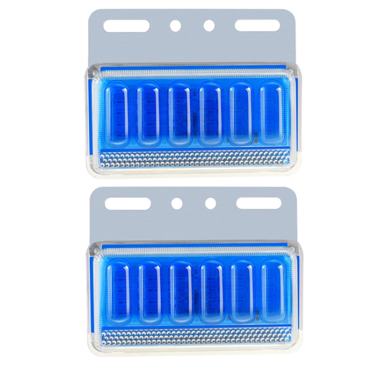 2pcs 24V Truck LED Side Light Car Strong Light Waterproof Super Bright Tire Lamp(Blue) - Clearance Lights by PMC Jewellery | Online Shopping South Africa | PMC Jewellery | Buy Now Pay Later Mobicred