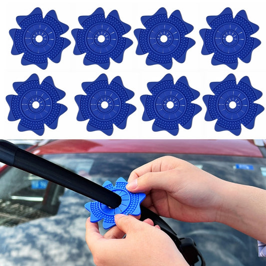 4sets Car Universal Wiper Hole Protective Cover PVC Dustproof Snowproof Wiper Pad(Blue Big Hole) - Others by PMC Jewellery | Online Shopping South Africa | PMC Jewellery | Buy Now Pay Later Mobicred