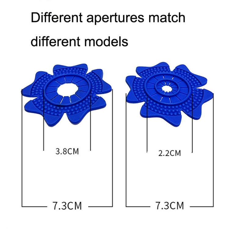 4sets Car Universal Wiper Hole Protective Cover PVC Dustproof Snowproof Wiper Pad(Blue Big Hole) - Others by PMC TechLife | Online Shopping South Africa | PMC TechLife | Buy Now Pay Later Mobicred