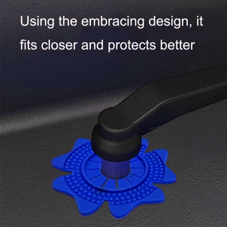 4sets Car Universal Wiper Hole Protective Cover PVC Dustproof Snowproof Wiper Pad(Blue Small Hole) - free shipping - PMC TechLife - Order now!