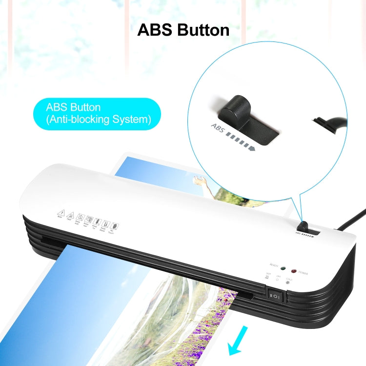 Osmile SL299 A4 Laminator Cold Hot Lamination Photo File Laminating Machine(EU Plug) - Photo Film Covering Machine by Osmile | Online Shopping South Africa | PMC TechLife | Buy Now Pay Later Mobicred