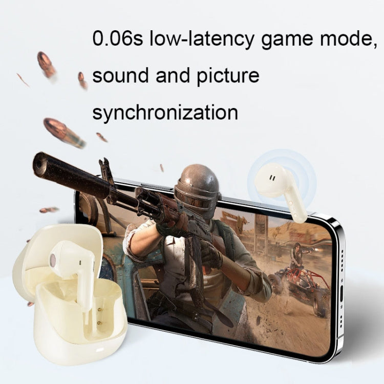 Havit S3 Merle Lite In-Ear ENC Call Noise Reduction Wireless Bluetooth Earphone(Gold White) - free shipping - PMC TechLife - Order now!