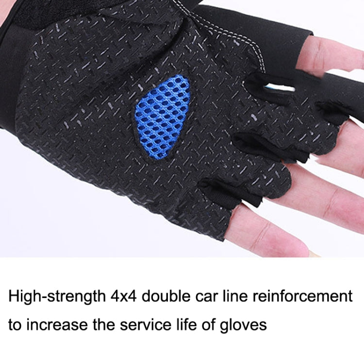 1pair Outdoor Sports Light and Breathable Summer Non-slip Fitness Half-finger Gloves(Yellow) - Cycling Gloves by PMC TechLife | Online Shopping South Africa | PMC TechLife | Buy Now Pay Later Mobicred