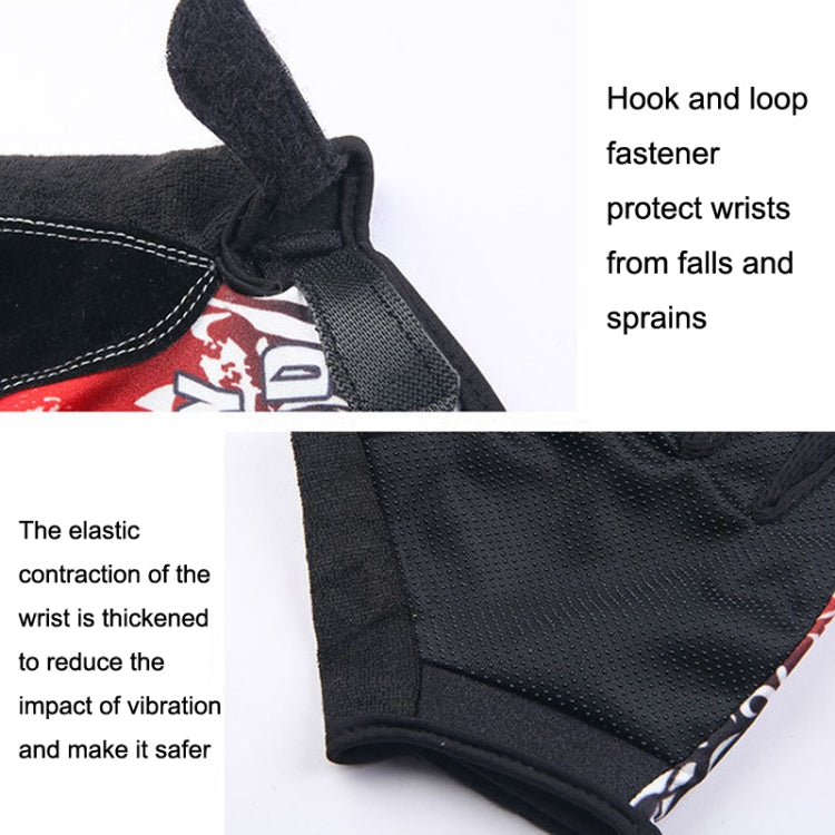 1pair Outdoor Sports Light and Breathable Summer Non-slip Fitness Half-finger Gloves(Red) - Cycling Gloves by PMC TechLife | Online Shopping South Africa | PMC TechLife | Buy Now Pay Later Mobicred