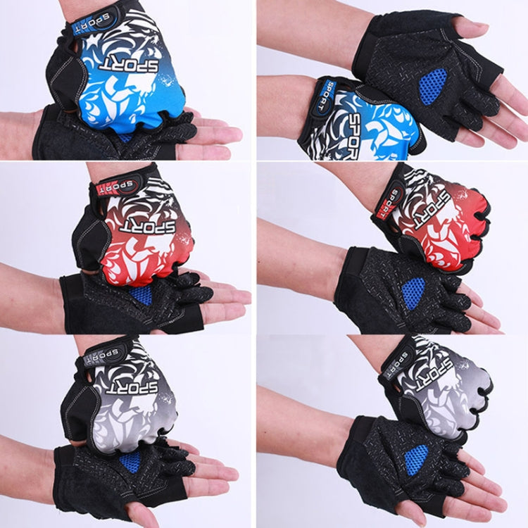 1pair Outdoor Sports Light and Breathable Summer Non-slip Fitness Half-finger Gloves(Red) - Cycling Gloves by PMC TechLife | Online Shopping South Africa | PMC TechLife | Buy Now Pay Later Mobicred