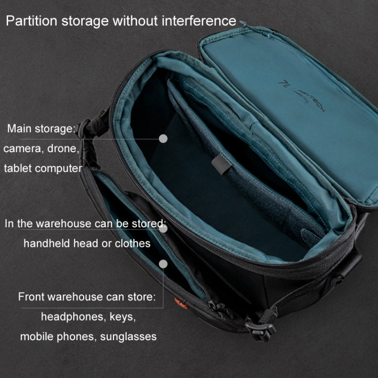 PGYTECH OneMo Stabilizer Drone Micro Camera Single Shoulder Storage Bag, Size: 7L(Black) - free shipping - PMC TechLife - Order now!